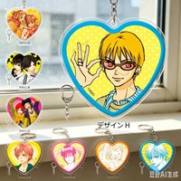 Lovely Complex Acrylic Pendant Keychains heart shape Pendant Friends,Gift Fans Fun Acrylic collection pendant FACTORY STORE 6cm
