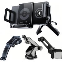 Universal Car Phone Holder 15W Wireless Charger Holder 90° Rotation Mount for Samsung Galaxy Fold 6 5 4 3 Z Flip S26 Iphone 17