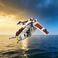 207pcs MOC LAAT Republic Gunship Mini Scale Star Battle Model Building Blocks Construction Festival Gifts Toy Education