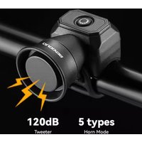 Bicycle Volume Horn Loud Warning Sound Rechargeable Waterproof Scooter Road Mountain Bike Bell