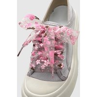 1Pair Printed Silk Shoelace 2.5cm Wider Chiffon Yarn Shoelaces Sneakers Rope Laces for Shoes 100/120/140/160CM Shoes Accessories