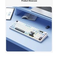 AULA F99MAX Tri-mode Mechanical Keyboard 98% Smart Display Knob Hot Swappable Gasket 8000mAh RGB For PC Mac Laptop