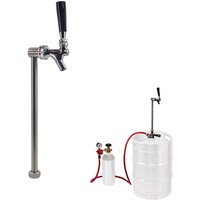 Party Keg Dispenser Upright Picnic Pump Rod 12/17.5inch Stainless Steel 304 Standard US Faucet Ez-Tap Keg Party Dispensing Kit