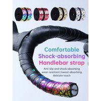 AliExpress NONE Colorful Road Bike Bar Tape EVA PU Bicycle Handlebar Tape Handlebar Tapes Non-slip Anti-Vibration Reflective Handle Drop Bar Tap
