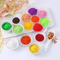 0.4CM Mini PVC Simulation Taro Balls Fake Caviar Sago Pearls DIY Miniature Food Play Accessories Micro Model 200pc/lot