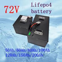 72V 100AH 200AH 50Ah 60AH 80AH 120AH 150Ah LifePo4 Lithium Battery for 5000W 8000W 10KW Golf Cart Tourist Coach triciclo