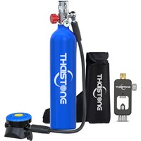 THAISTONE Colorful 1L Scuba Oxygen Tank with Diving Bag and Refilling Adapter, Backup Air Cylinder Emergency Rescue Pony Bottle
