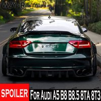 Car Spoiler For Audi A5 B8 B8.5 8TA 8T3 2 - 4Door Sportback R Style Real Carbon Fiber Material Rear Spoiler Trunk wing 2009-2016