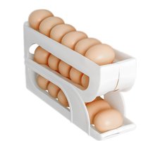 Automatic Egg Roller New Household Kitchen Dedicated Egg Roller Rack Space Saving Large Capacity Egg Organiser Rack Food Holder