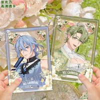 Nu Carnival Tomka Anime KeyChain Edmond Olivine Yakumo Eiden Men Key Chain for Women Cartoon Art Acrylic Keyring Pendant Gift