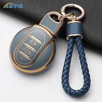 TPU Car Key Case Cover Shell For BMW MINI Cooper JCW R55 R56 R57 R58 R59 R60 R61 F54 F55 Keychain Car Styling Accessories
