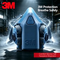 3M 7502 Soft Silicone Half Face Respirator Industrial Dust Gas Chemical Safety Protective Working Mask Gear