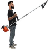 Multifunktions-Gas-Unkrauttrimmer, Gas-Freischneider, 42,7 cm³, 2-Takt, luftgekühlter Benzinmotor, Seilzugstart, 1,25 kW, 10000 U/min Klingengeschwindigkeit, 3 Schneidköpfe, Garten-Rasenmäher für
