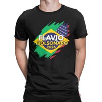 T-shirt surdimensionné Deus Patria Família Flavio Bolsonaro Presidente 2026 T-shirts pour homme, t-shirts d'été à manches courtes