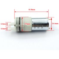 JYPDM-1A01 Micro 370 DC 12V 5W Mini Water Pump 27mm Diaphragm Self-priming Suction for DIY Fish Tank Tea Table Decor