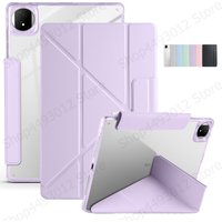 Funda For Huawei Magic Pad 2 Case 12.3 inch Smart Fold PU Leather Acrylic Back Magnetic Cover For Huawei Magicpad 2 Case 12.3"