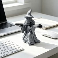 Desktop Accessory 3D Printed Wizard Statue Model Multi-functional Creative Design Wizard Ornament Funny Desk Decoration Home