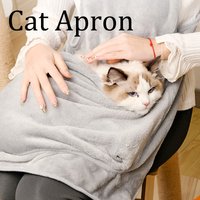 Cat Grooming Apron Anti Hair Sticking Cat Holding Clothes Anti Scratch Thickened Arctic Fleece Super Soft Pet Bib For Cat Lovers