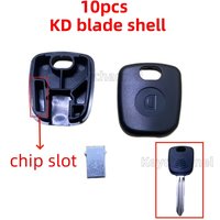10pcs KD Key Blade Shell Car Chip Key Case Spare Chip Key Shell KD Xhorse Blade Head Chip Place Shell for Golf Renault Fiat