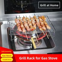 Outdoor Kitchen Gas BBQ Grill Stove Small Portable Cassette Stove Barbecue Grill for Camping Travel Camping And Outdoor Use