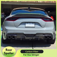 Rear Spoiler For Kia Stinger 2018-2023 Rear Trunk Boot Spoiler Wing Body Kits Accessories Wing Lip Real Carbon Fiber/FRP Black
