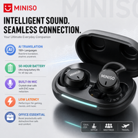 Noise Reduction Wireless Bluetooth Earphones MINISO MS217 Earbuds 50Hrs Playback Comfortable AI Translation for 150+ Languages