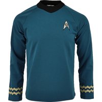 Cosplay Kostüm für TOS Captain Kirk Shirts Spock Blue Uniformen Sternenflotte Tops für Herren Mantel Halloween Party Prop