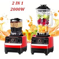Mixer Food Processor Ice Smoothies 2000W Heavy Duty Commercial Blender Stationary for Kitchen High Power Juicer Blender BPA Free