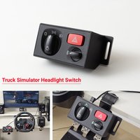PC USB Headlight Switch Hub For ATS ETS2 CTS Euro Truck Simulator 2 For Logitech G29 G27 G923 Thrustmaster T300RS/GT PXN MOZA R3