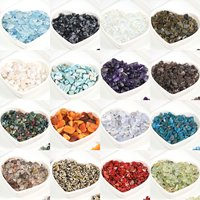 Natural Crystal Minerals Healing Chips for Meditation, Reiki Mixed Gemstones for Potted Plant Bedding, Landscape Decor, 5-7mm