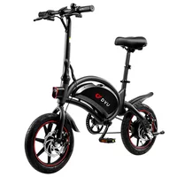 AliExpress dyu DYU D3F Adult Electric Bike 250W Motor City Ebike 36V10AH Battery Electric Bicycle 14 Inch Tire Folding Electric Bike