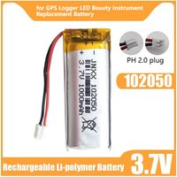 1000mAh 102050 3.7V Lipo Cells Lithium Polymer Rechargeable Battery for Beauty Instrument GPS LED Light with PCB