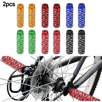 2-Pack Bicycle Pedals with Aluminum Alloy Anti-Slip Guides, Suitable for Bmx Bikes, Compatible with 3.8inch Wheelbase, Bicycle Pedal Anti-Slip Guides, Bicycle Stunt Stand