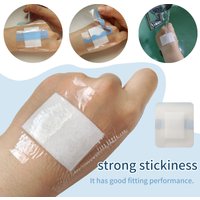30/50pcs wound Elastic Bandage, Waterproof, wound dressing patches, no residue, 6x7cm Transparent Protective Film, Fixation Patc