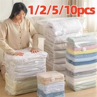Non-Pumping 3D Vacuum Compression Bag Thickened for Clothes Quilts Down Jackets Space Saving Storage Bag
