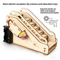 Children's science and education experiment models, children's DIY escalator assembly toys, children's DIY gifts