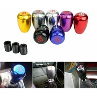 Car Universal 5-Speed Car Shift Gear Knob Head Aluminum Alloy Lever Cover Manual