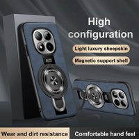 Case for Redmi Note15 Pro 5G POCO M8 Pro Luxury Leather Magsafe Magnetic Stand Back Cover for Redmi Note 15 4G Shockproof Bumper
