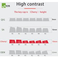 AY14 -1 Set Mizu Keycaps France Keycaps For MX Switch Keyboard Cherry Profile Key Cap FR Keycap 135 Keys