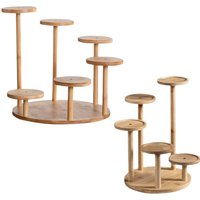 Wooden Tabletop Plant Stand for Indoor Plants Decorative Tiered Plant Stand for Patio Decoration Balcony Bedroom Living Room