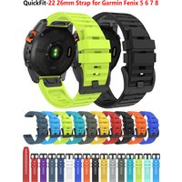 22/26MM QuickFit Band for Garmin Fenix 6 6X Pro 7 7X SOLAR 5 5X Fenix 8 Epix Gen2 Enduro 3 Tactix8 Descent G2 Smart Watch Strap