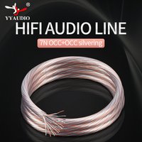 DIY 7NOCC+OCC Silver-Plated Mixed Weaving Wire High-Fidelity Speaker Bulk Cable High-Performance Amplifier Sound Cable