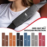 Car Safety Belt Shoulder Cover Seatbelt Protection Pad Interior Accessories For Mustang Fiesta Kuga Edge Mondeo Explorer Shelby