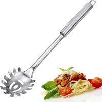 1PC Spoon Multifunctional Pasta Spoon Food Strainers Stainless Steel Spaghetti Server Pasta Colander Ladle Noodle Strainer Tool