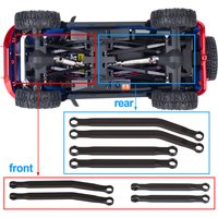 1/30 Simulated Climbing Vehicle SCX30, entire vehicle with pull rods, black