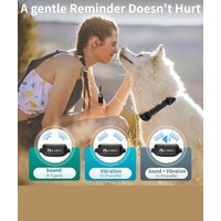 No Shock Dog Training Collar,1000m Waterproof Vibrating Dog Collar,Rechargeable Electronic Collar for All Size Dog Bark Collar
