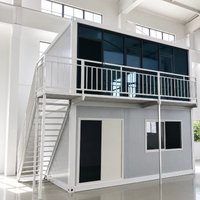 Customized 40ft Folding Container House Prefab Modular Home for Man Cave Backyard Office Discount