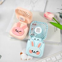 Portable USB Rechargeable Foldable Mini Fan Handheld Desktop Fan with Neck-Hanging Feature for Outdoor Use
