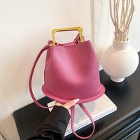 2025 Fashion New Hot Style PU Solid Bucket Shoulder & Crossbody Bags Super Cool Unique Design High Quality Handbags for Women