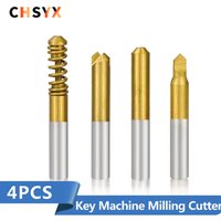 4pcs/Set Vertical Key Machine Mill Cutter for Special Keys Locksmith Tools Dimple Key Cutting Tools Key Machine Spare Parts